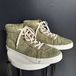 Old Navy Olive Green Suede High Tops